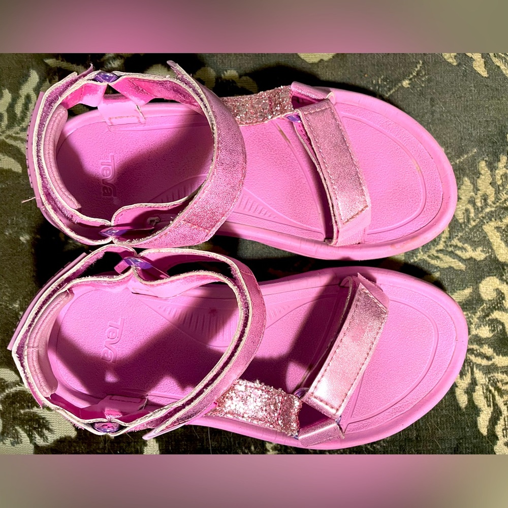 Pink Teva sandals